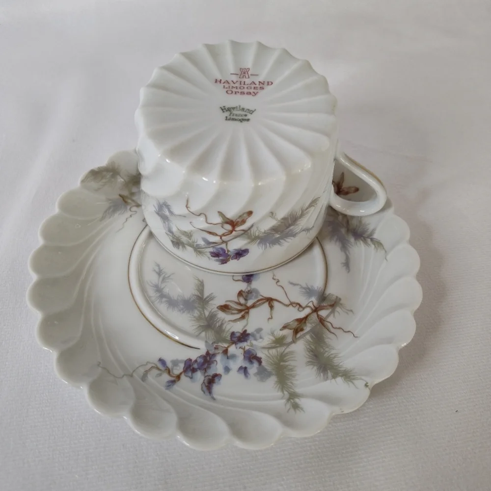 1960's Haviland Orsay Limoges France, Cup And Saucer Sets